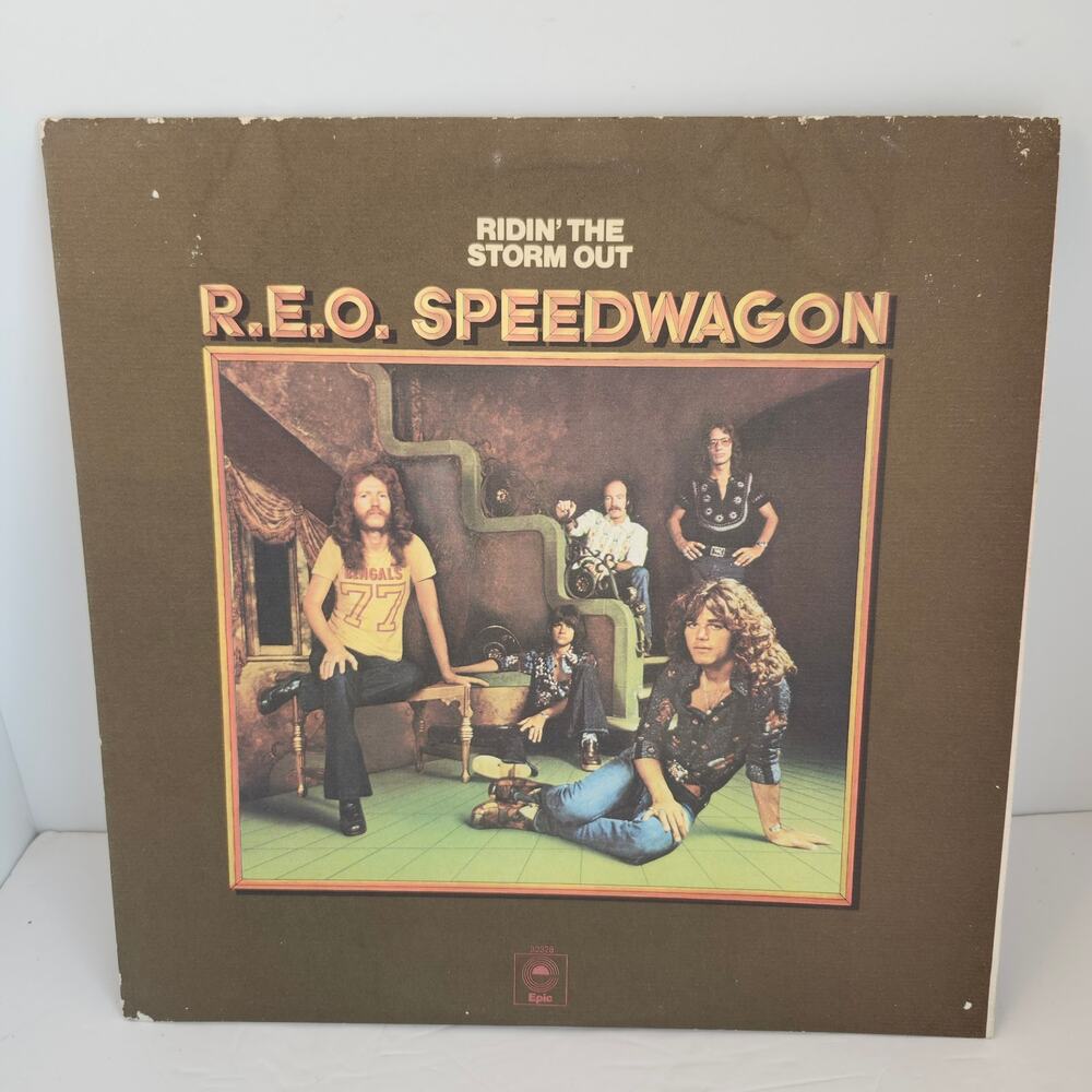 REO Speedwagon " Ridin The Storm Out" Vinyl PE 32378 Album 1973 Pre-Owned